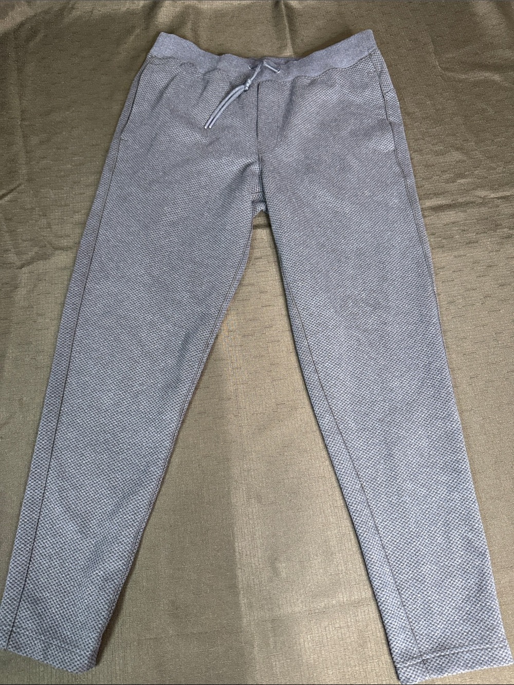 Men's VRST Heather Dark Navy Knit Joggers with Drawstring Waist Medium